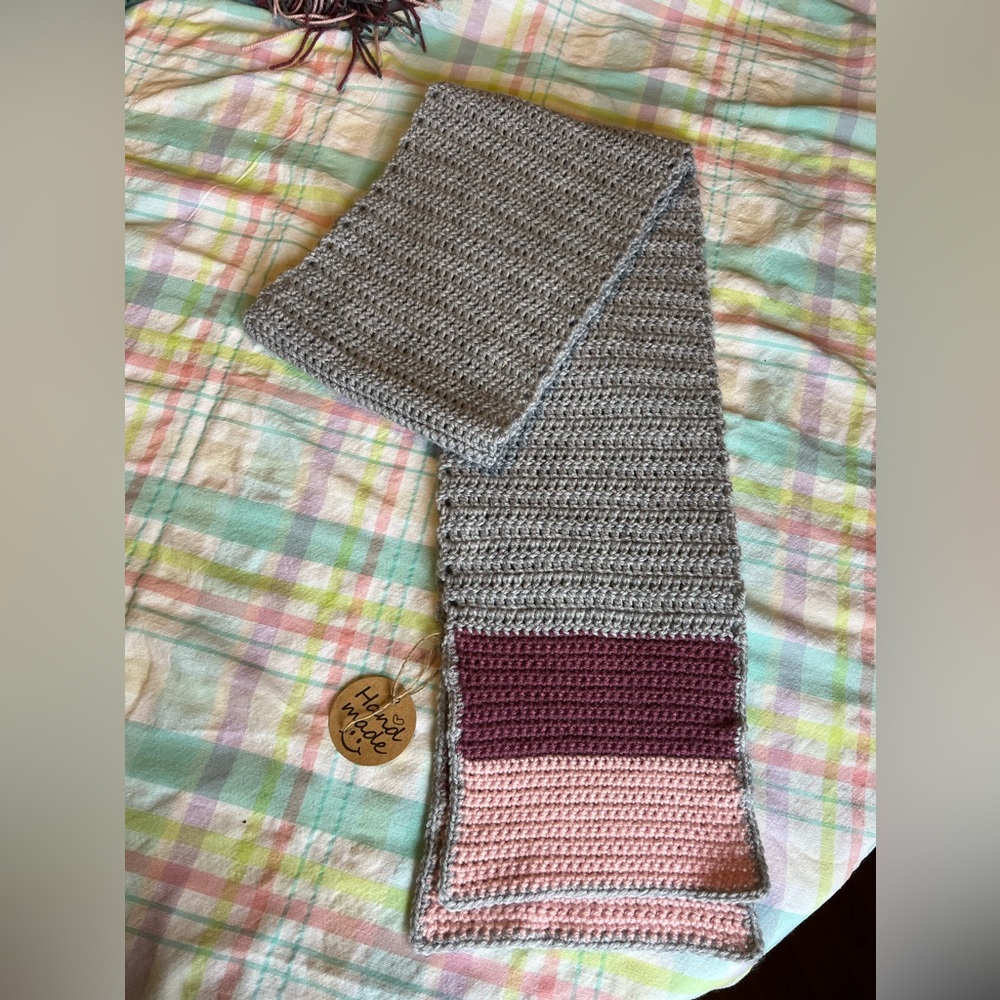 Handmade crochet scarf